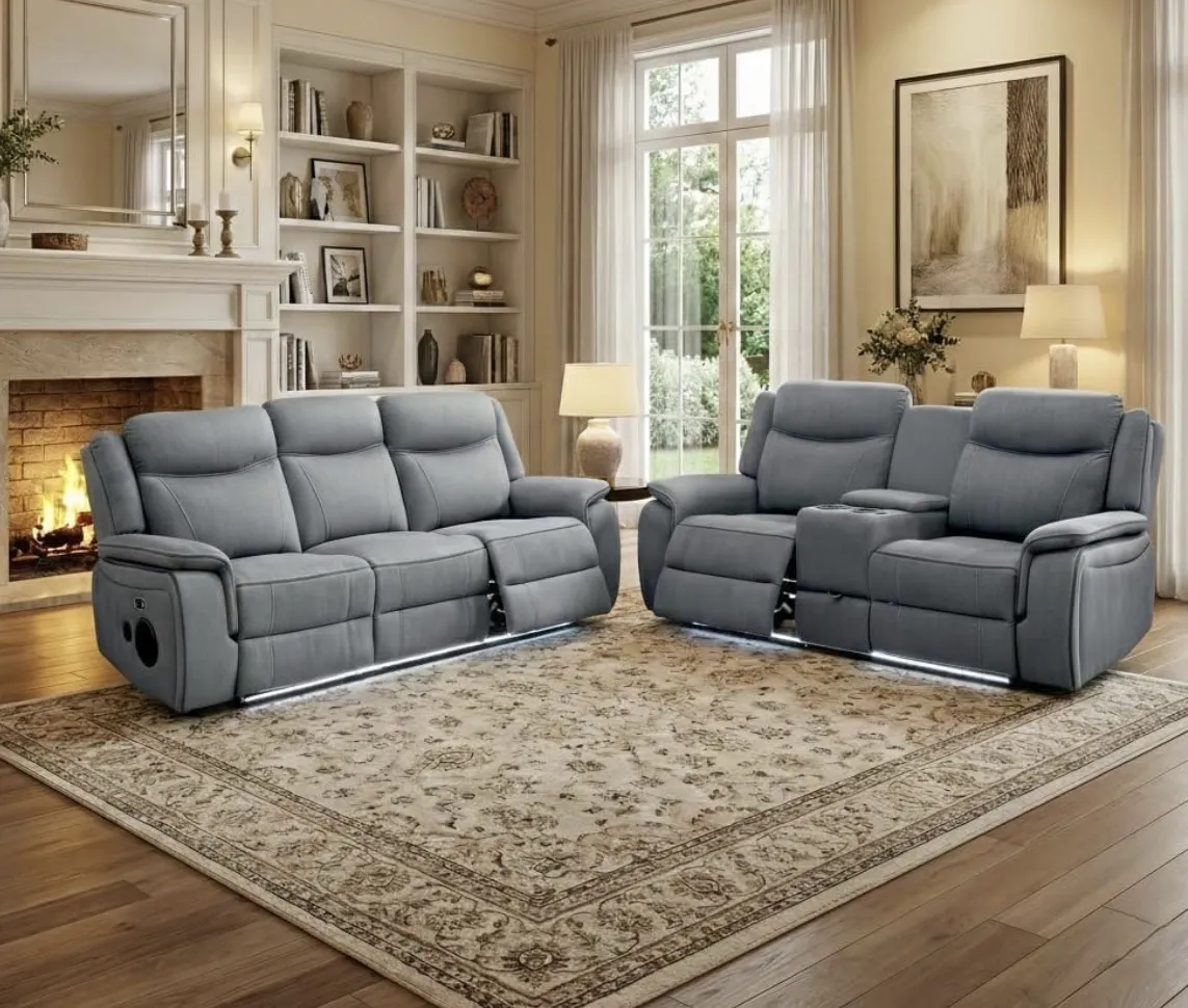 Miami Grey Fabric Electric Reclining Range