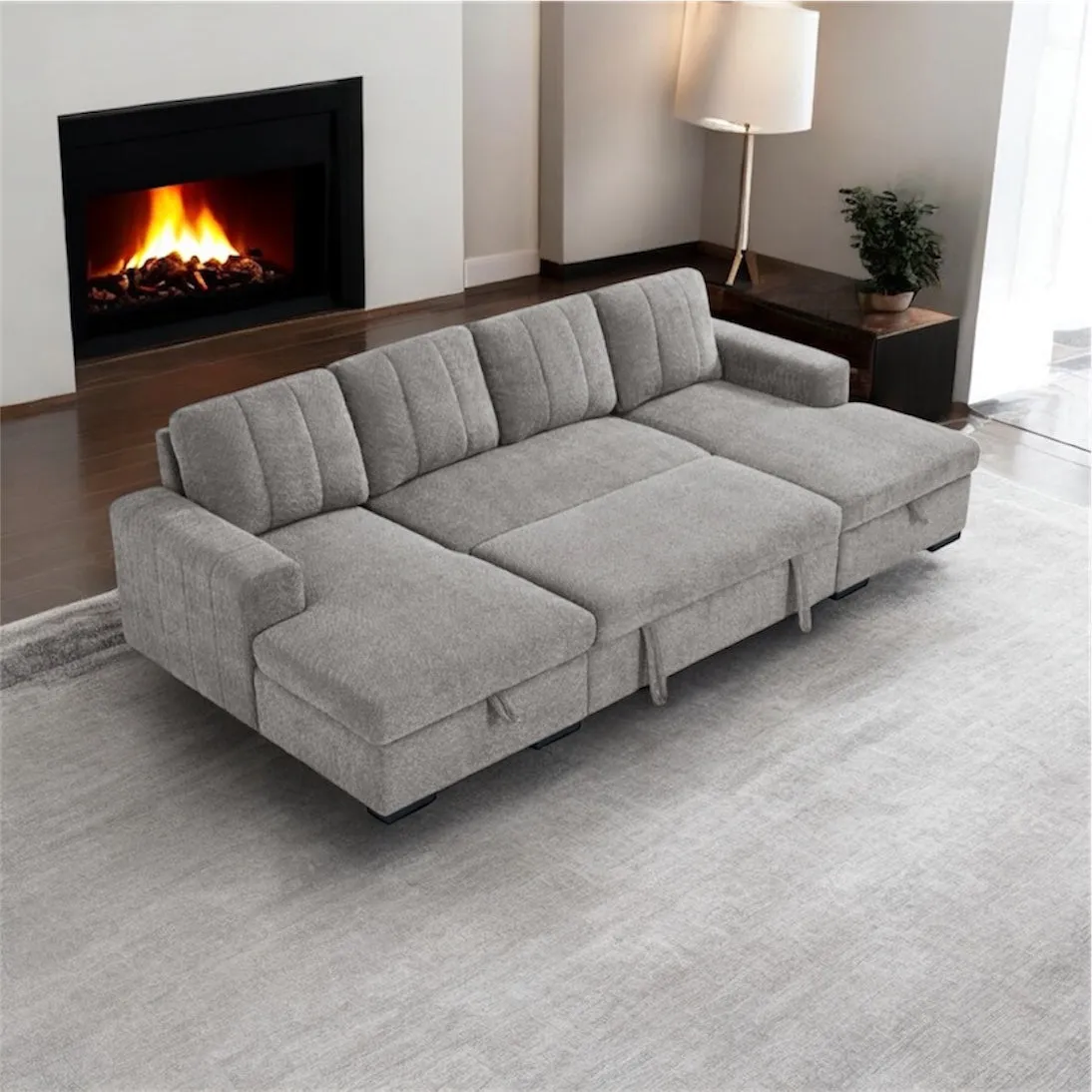 Comet U Shape Storage Sofa Bed