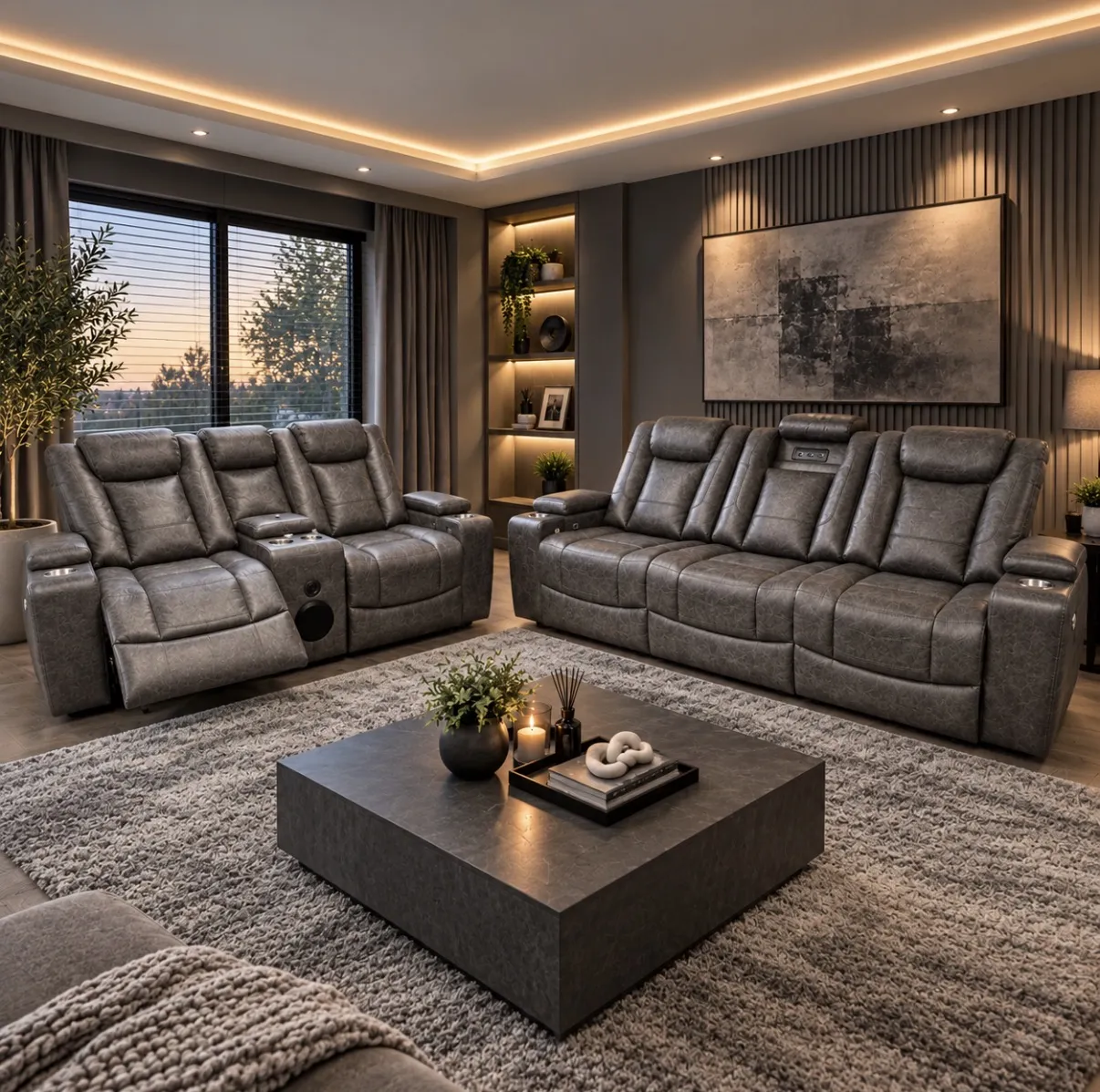Jupiter Electric Recliners Technology Fabric