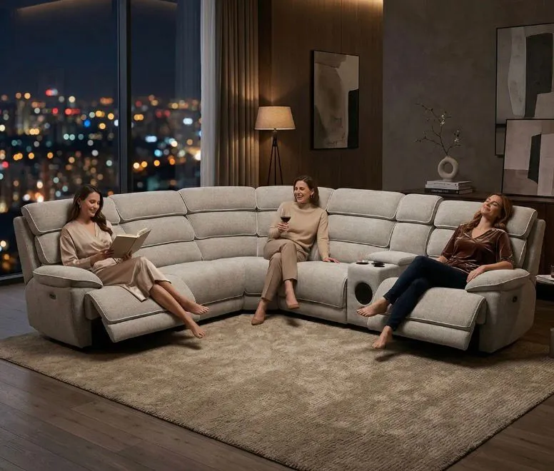 Los Angeles Modular Corner Electric Recliner